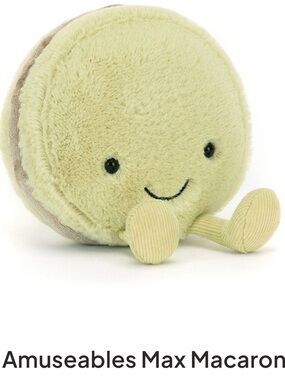 SOLD OUT! JELLYCAT! Amuseables Max Macaron Plush - Light Green
